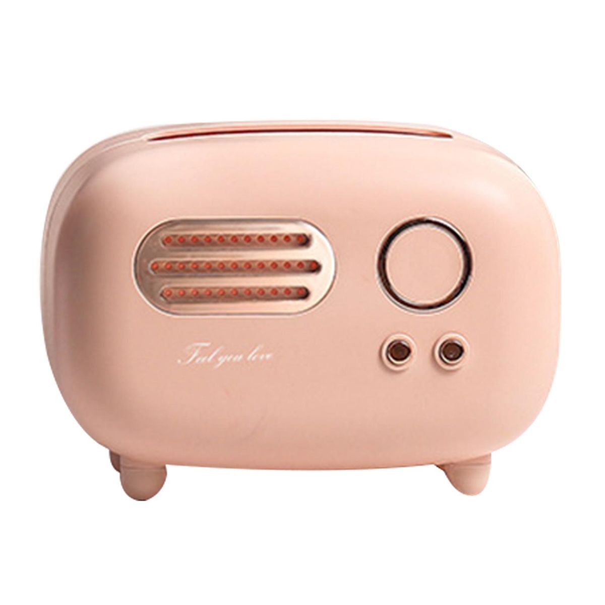 Retro Radio Shape Tissue Box Practical Cute Tissue Dispenser