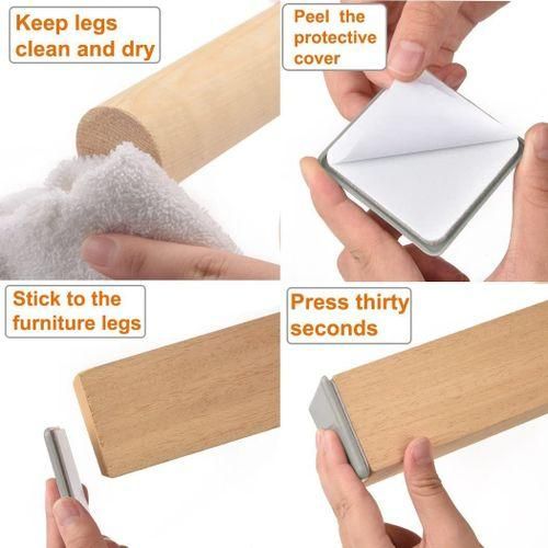 Squer Furniture Sliders Reusable Glider Moving