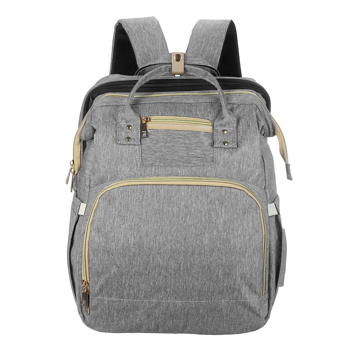Multifunctional Foldable Baby Sleep Infant Bed Bag Travel Crib Portable Diaper Light Grey