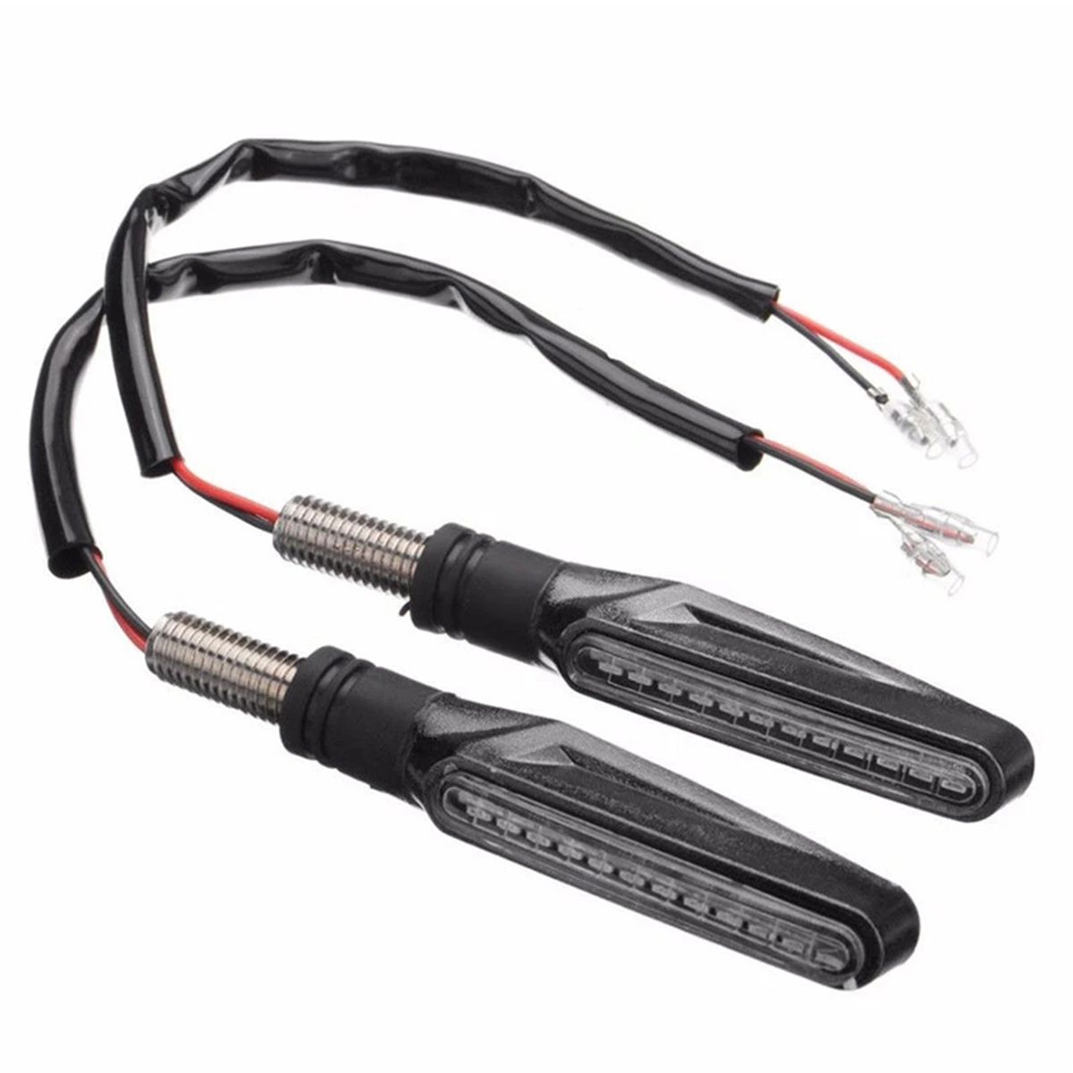 2Pcs Motorcycle LED Turn Signal Lights, Universal Running