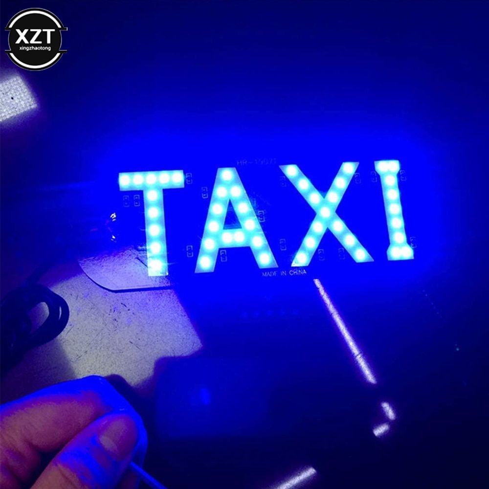 12V LED Cari Cab Indicator Energy Saving Long Life Lamp Windscreen Sign Windshield Light Lamp USB