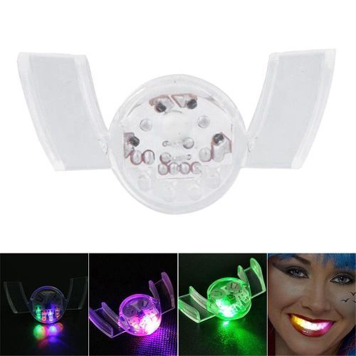 YWXLight RGB Vampire Glow Braces Flashing Teeth Stick For Halloween Makeup Party