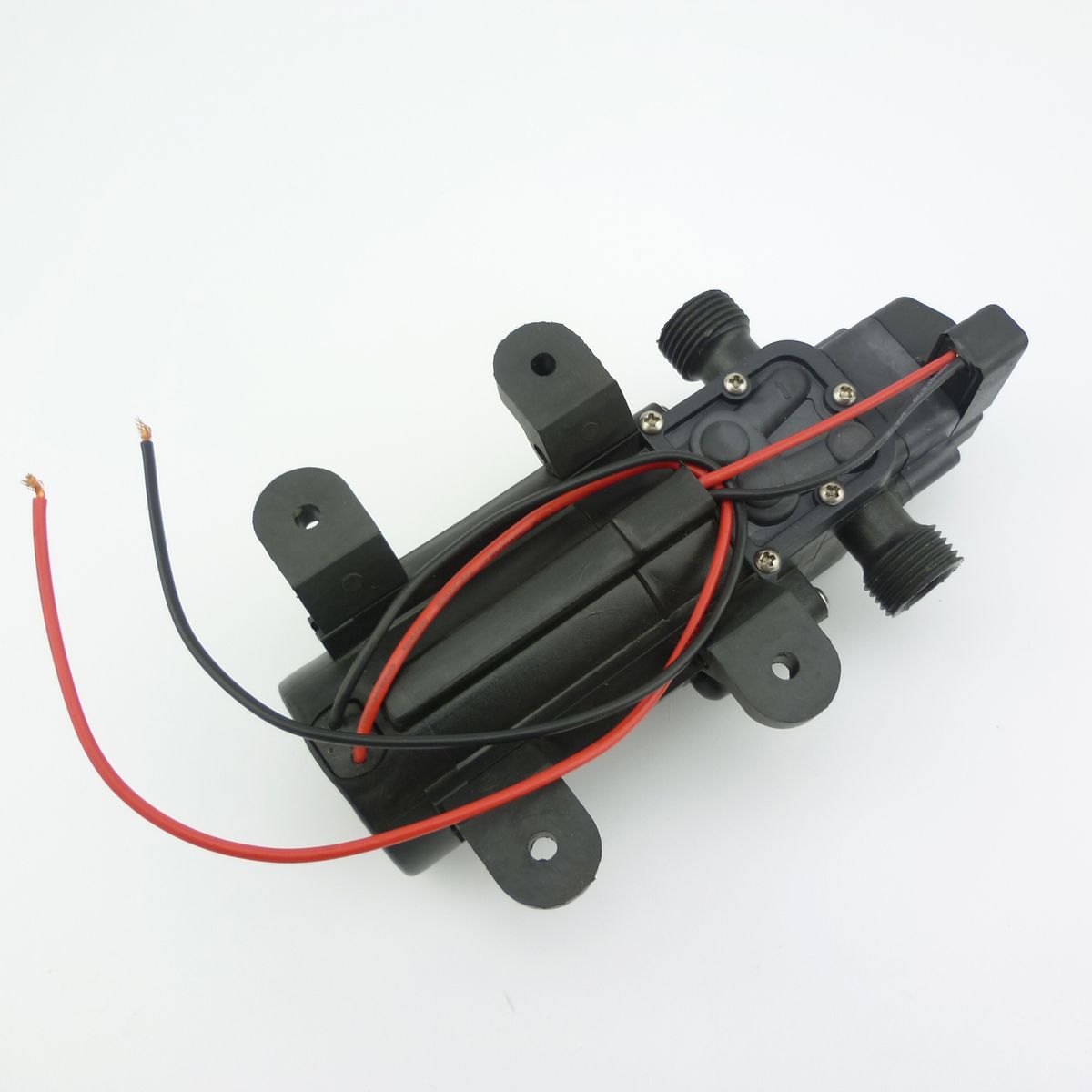 80W High Pressure Mini  Diaphragm Water Pump 12v 24v Self Priming 5.5LPM 130psi