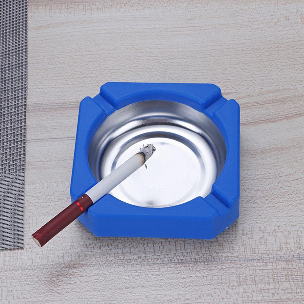 Ash Case Stainless Steel Ash Storage Tray Blue