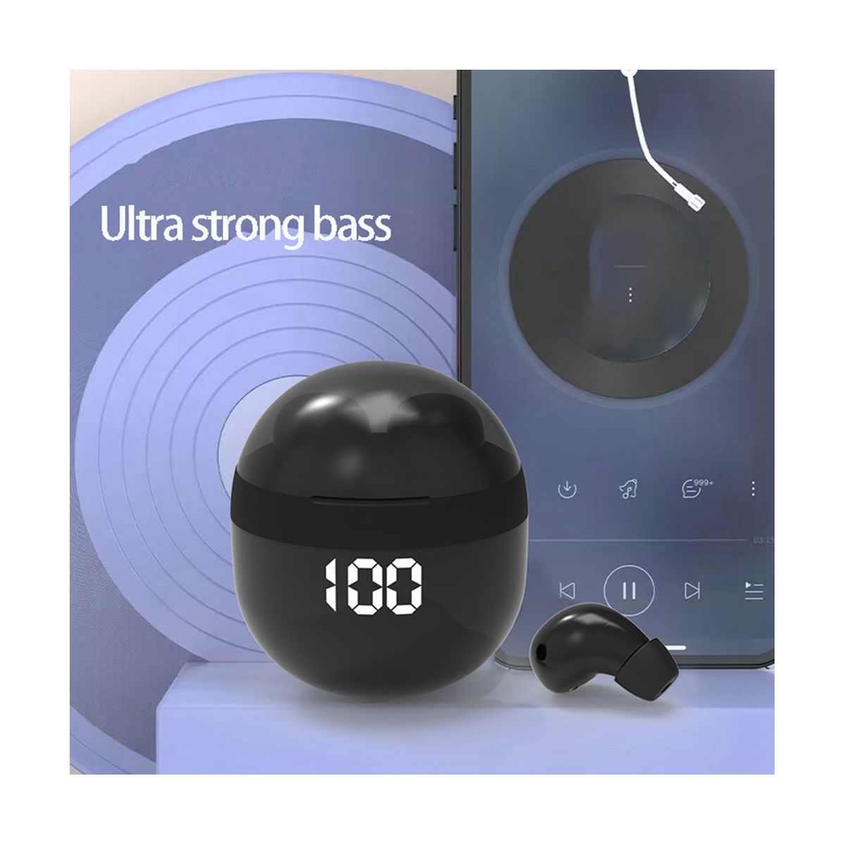 SK18 Superbass Earphones TWS Wireless Bluetooth Headset
