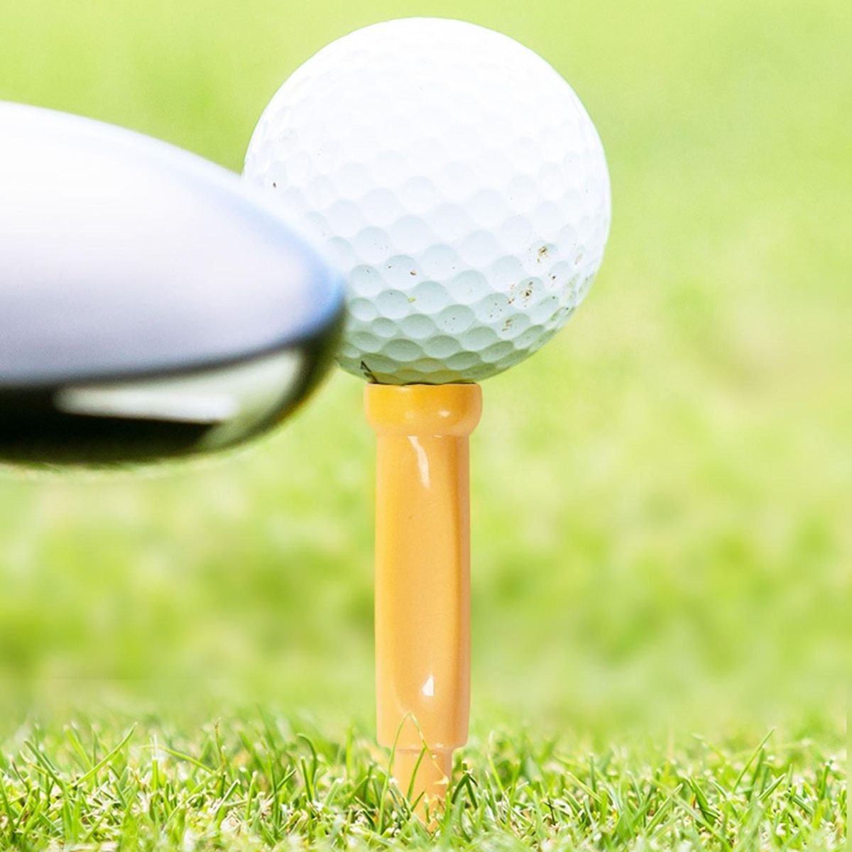 20Pcs Golfing Tees Portable Ball Tees Ball Holder Yellow