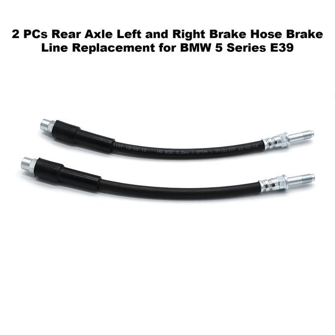 2 PCs Rear Axle Left And Right Brake Hose Brake Line