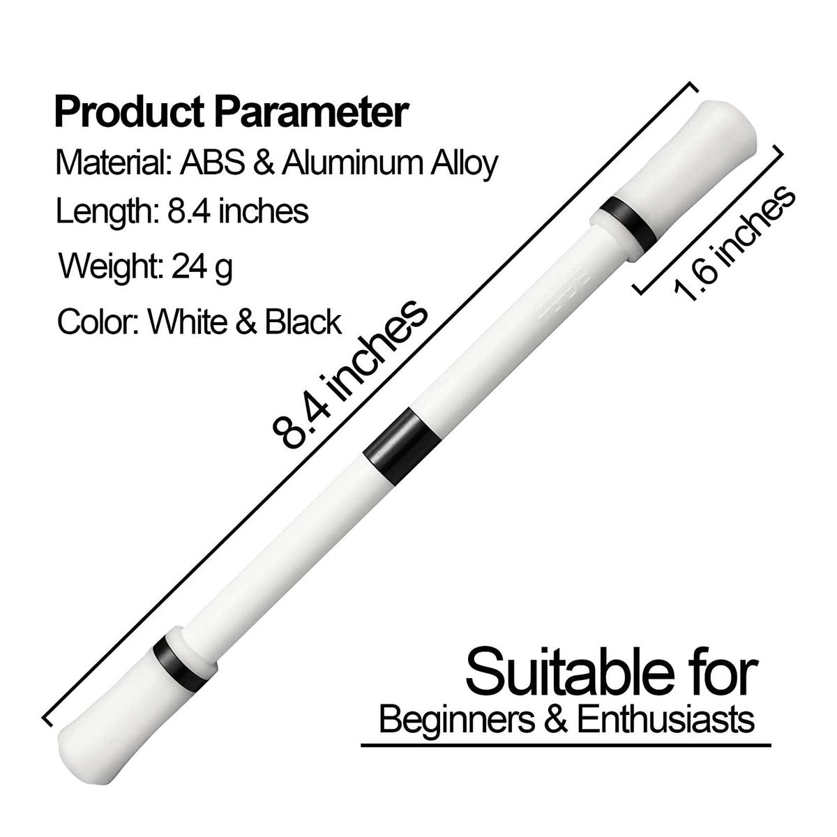 Pen Spinning Rotating Finger Pen Detachable Spinning Mod