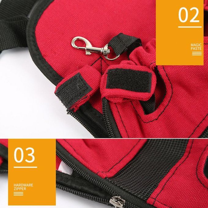 Oxford  Loth Dog  Hest Ba Kpa K Fashion Design Pet Su Lies Portable-red-S