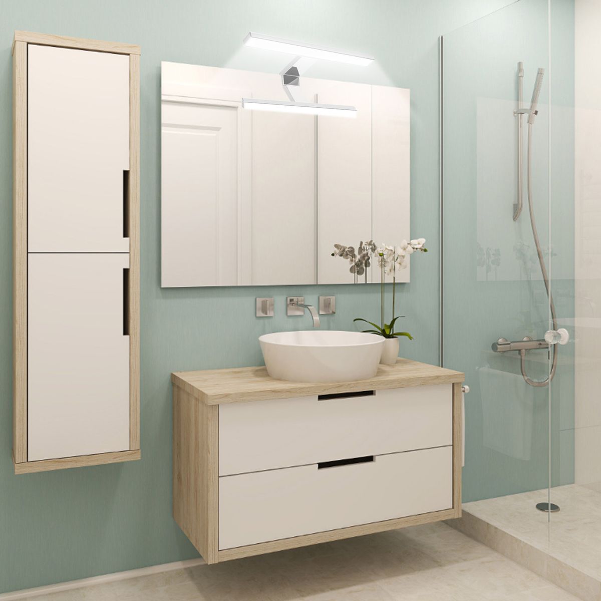 LED Mirror Light Bathroom Cabinet Light Make-up Mirror Light
