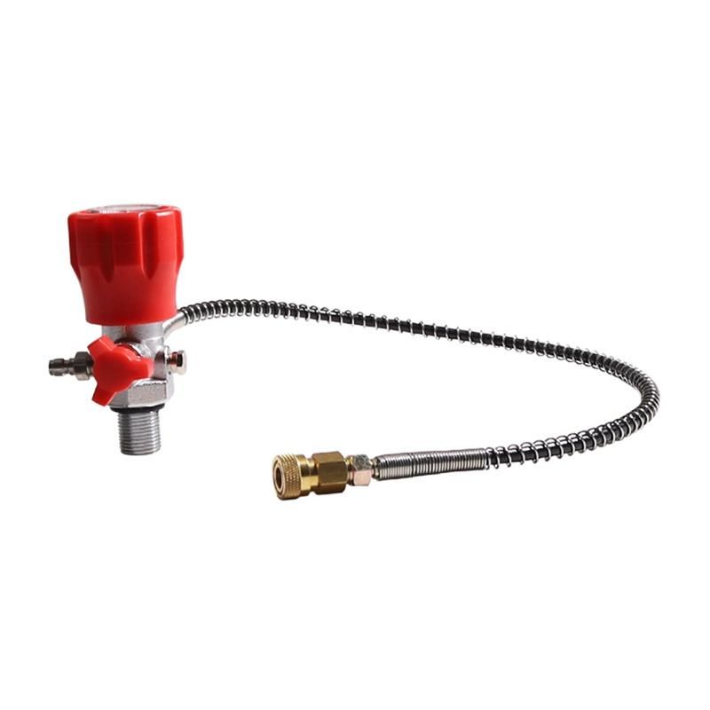 CO2 Tank Compressed Air DIN Valve Gauge & Fill Station,6000P