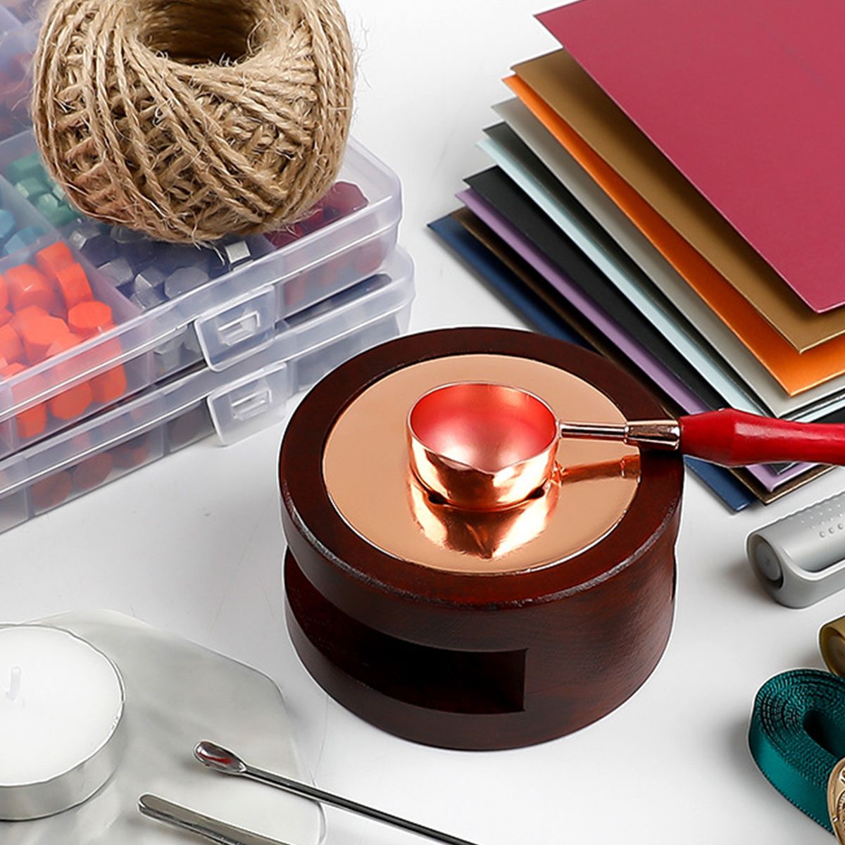 Wax Seal Kit 600pcs Sealing Wax Beads With 1pc Wax Melting