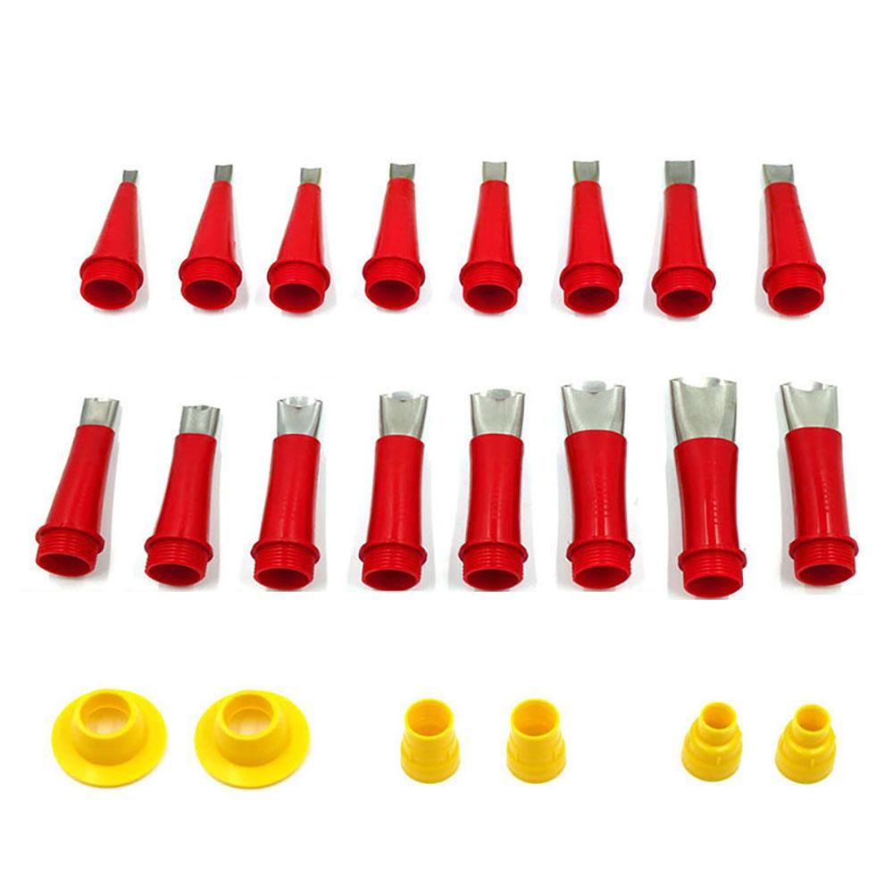 22Pcs Stainless Steel Caulk Nozzle Applicator Caulking Finisher Glue Silicone Sealant Finishing Tool Kitchen Bathroom