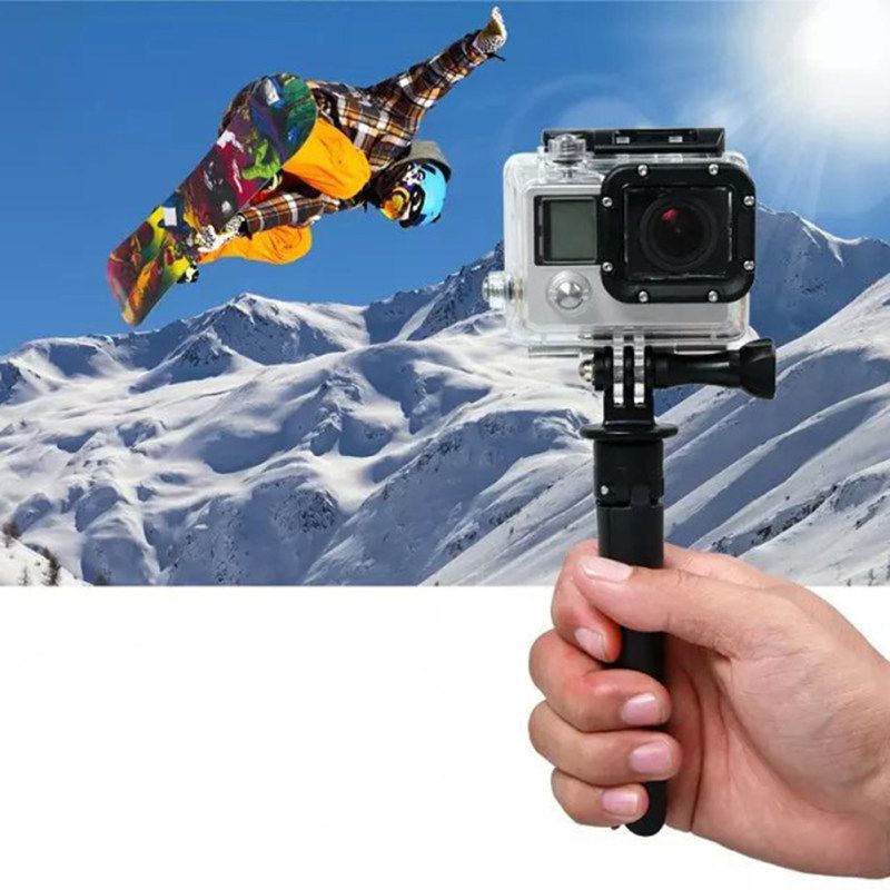 Foldable Flexible Mini Tripod Stand Holder For Gopro-Black
