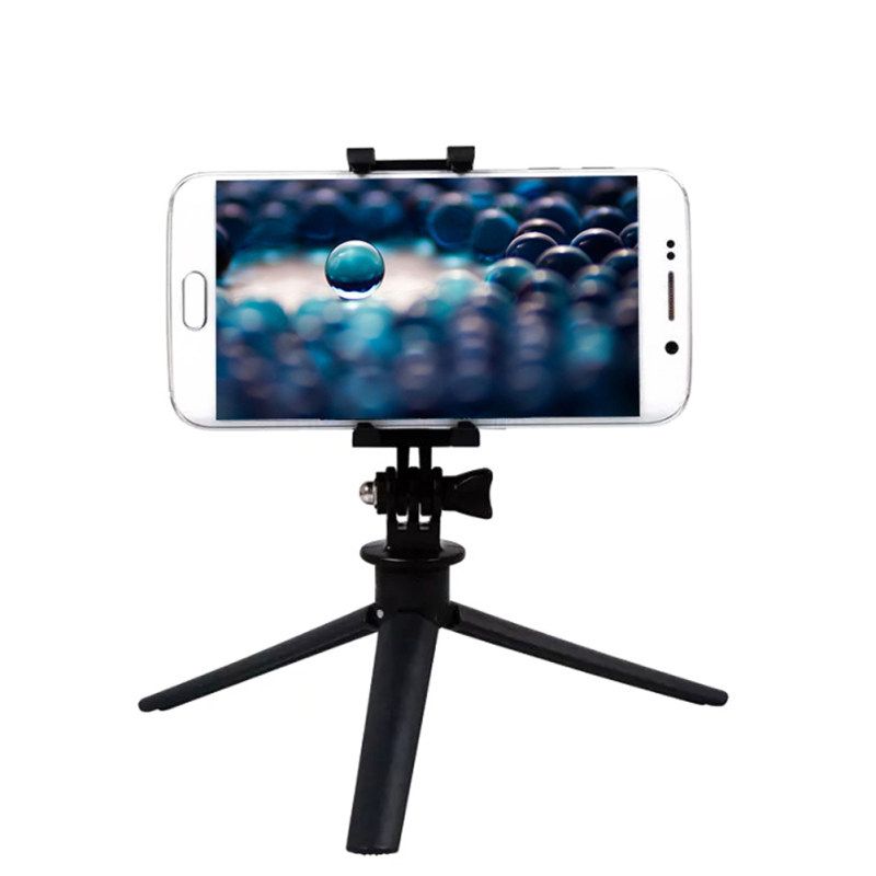 Foldable Flexible Mini Tripod Stand Holder For Gopro-Black