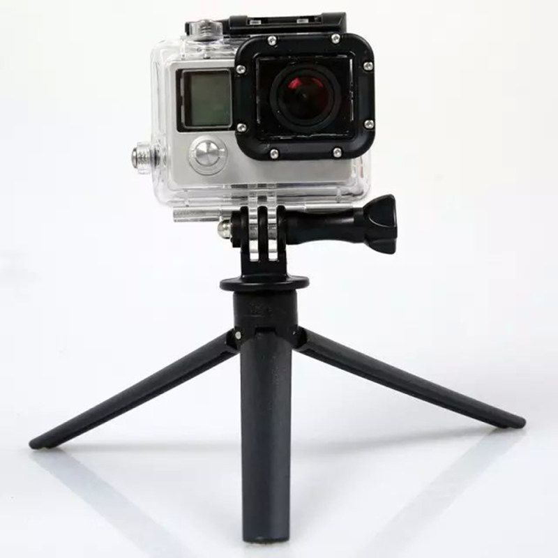 Foldable Flexible Mini Tripod Stand Holder For Gopro-Black