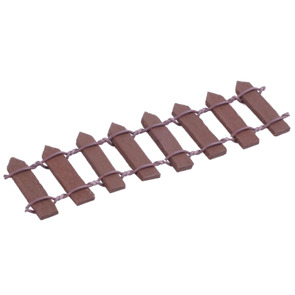 Ornament Fairy Garden Decor Wood Fence Light