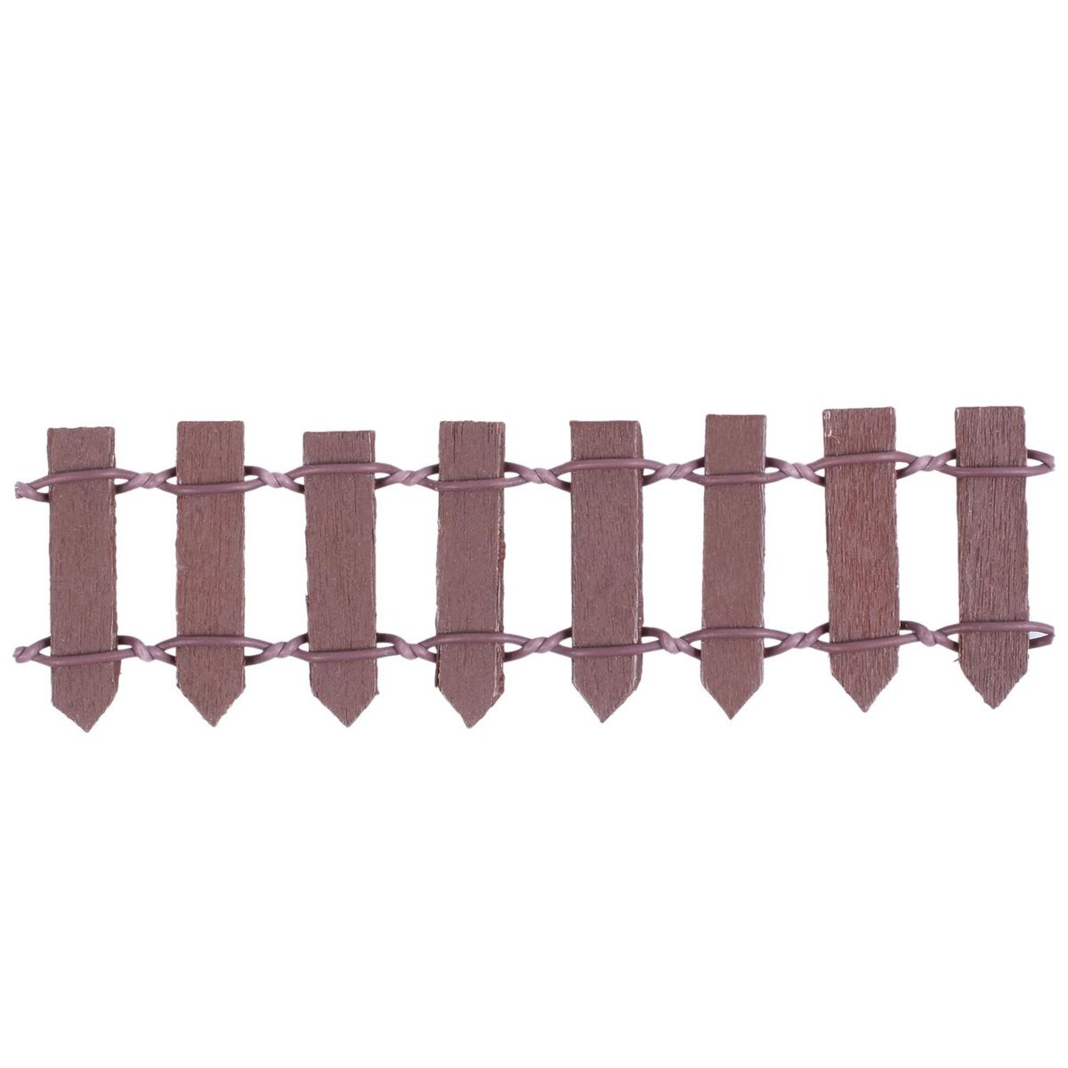 Ornament Fairy Garden Decor Wood Fence Light