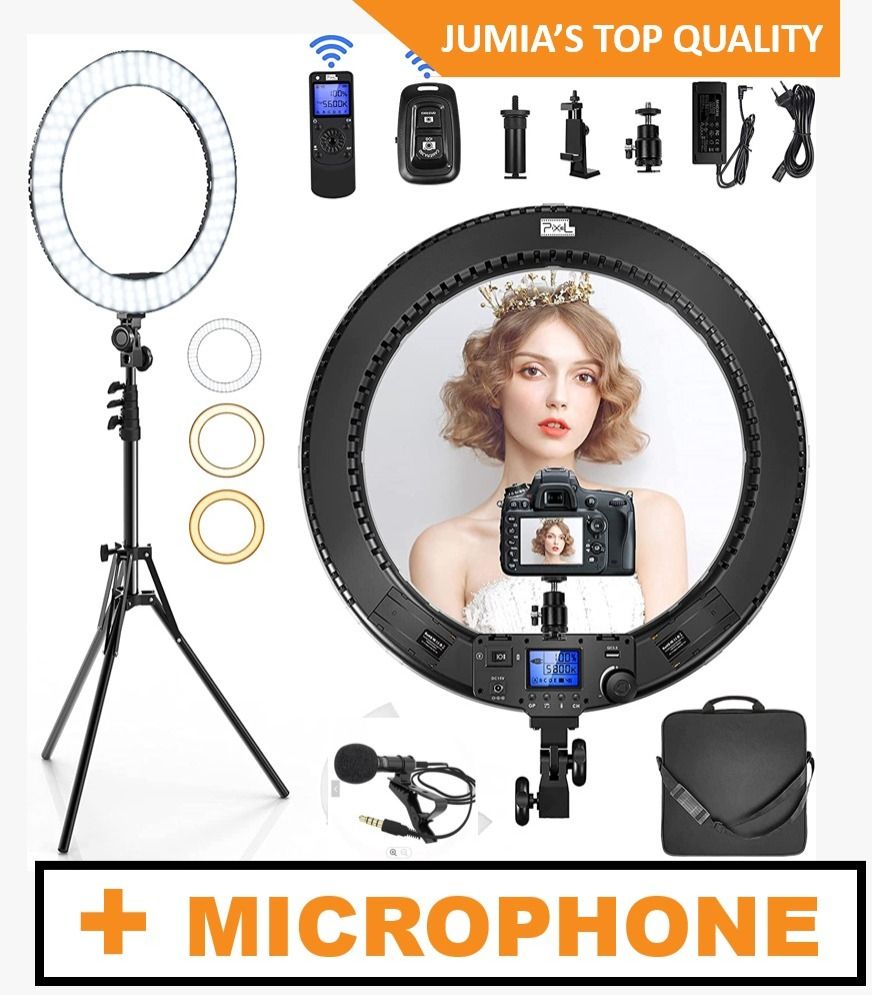 18 Inch Ring Light LED - Ring Light Stand And Microphone