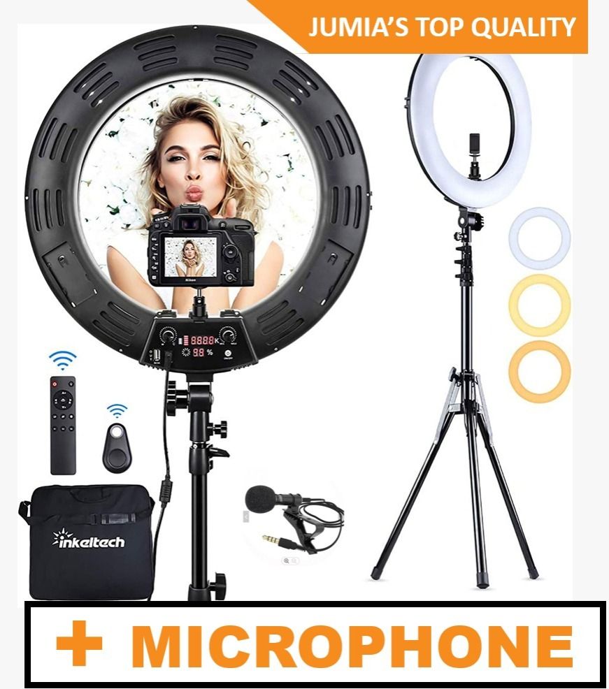 18 Inch Ring Light LED - Ring Light Stand And Microphone