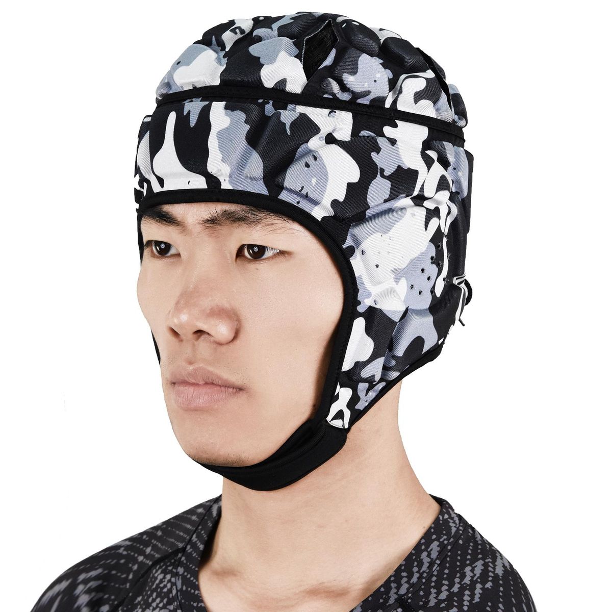Adjustable Goalkeeper Helmet Sports Football Soccer Rugby Goalie Helmet Head Guard