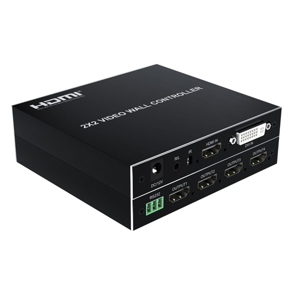 1080P 2x2 HD Video Wall Controller 2x2 Screen Video