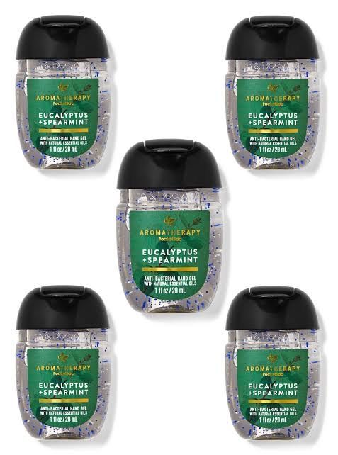Eucalyptus Spearmint PocketBac Hand Sanitizer, 5-Pack