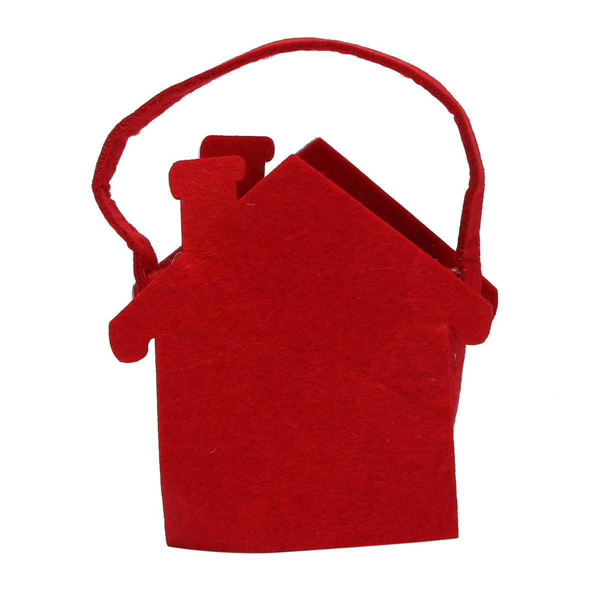 Candy bags Christmas Gift Bag Candy Gift Biscuit for children Christmas House Pattern Christmas Party Decoration Bag Hang on the tree or put inside Red & green