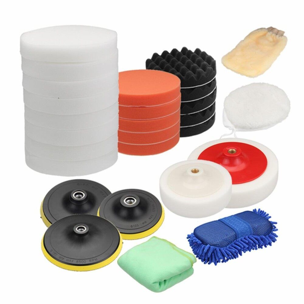 Details About ?29 Pcs Polish Sponge Kit For Car Polisher Sander Polishing Machine Buffing Pad