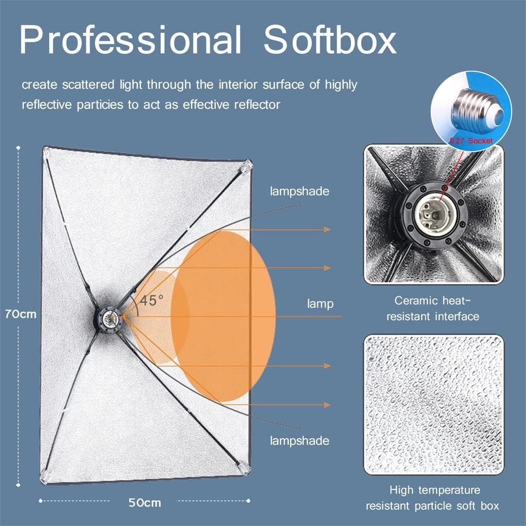 Photography Studio Soft Box Softbox With Lamp Holder +Tripod