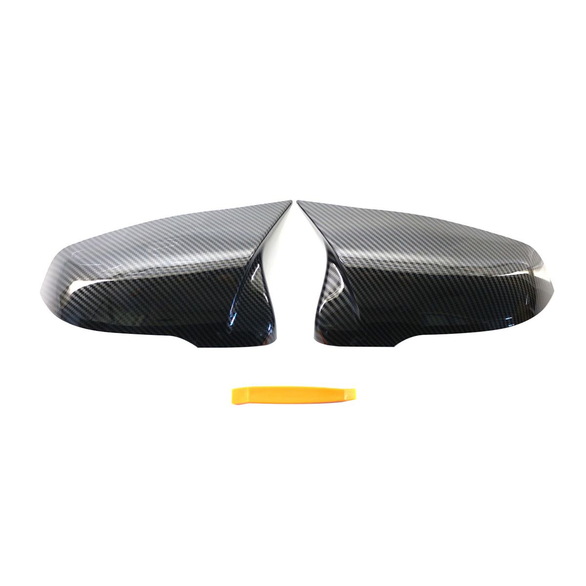 Left   Right Side Mirror Cover One Pair Carbon Fiber Side