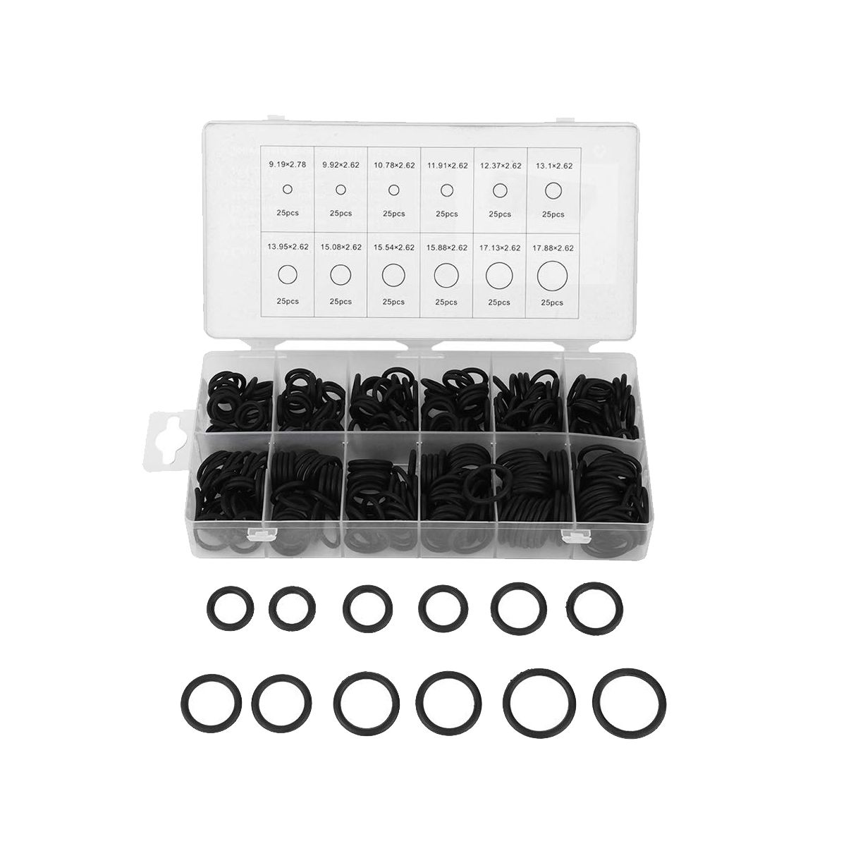 300PCS O-Ring NBR O-Ring Sealing Ring Gasket Washer
