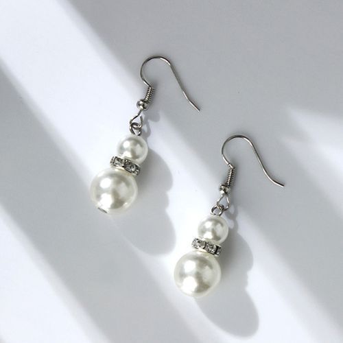 3 In 1 Jewelry Pearl Lovely Earring Jewellery Set