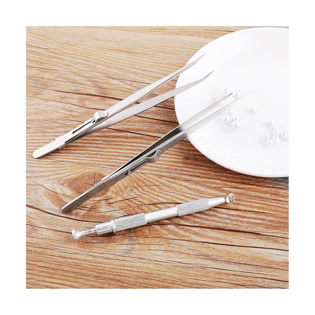 3 Pieces Stainless Steel Tool for Pickup, Piercing Ball Tool