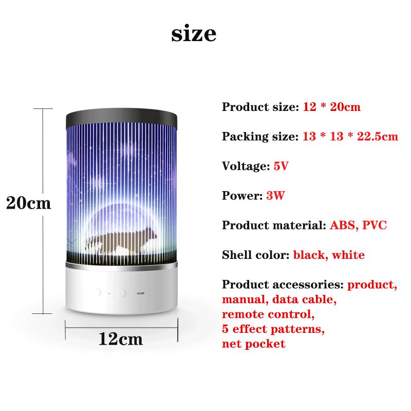 LED night light walking animation rotating starry sky projector night light USB charging with remote control projection light