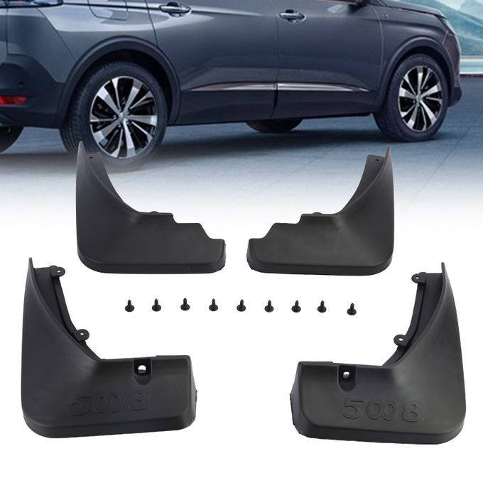 4 Pcs LB-SY-526 Mud Flaps Professional Modification-Black
