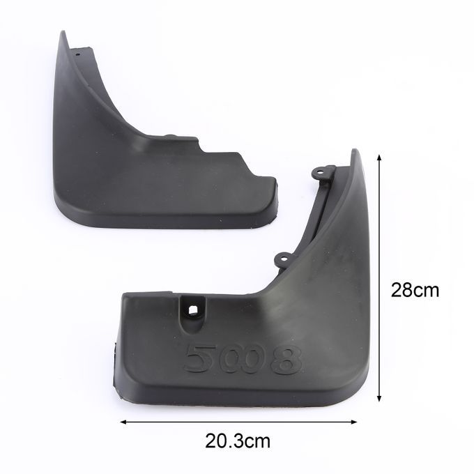 4 Pcs LB-SY-526 Mud Flaps Professional Modification-Black