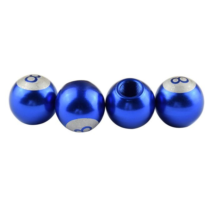 4Pcs Number 8 Round Ball Bike Motorcycle Wheel Tire-Blue