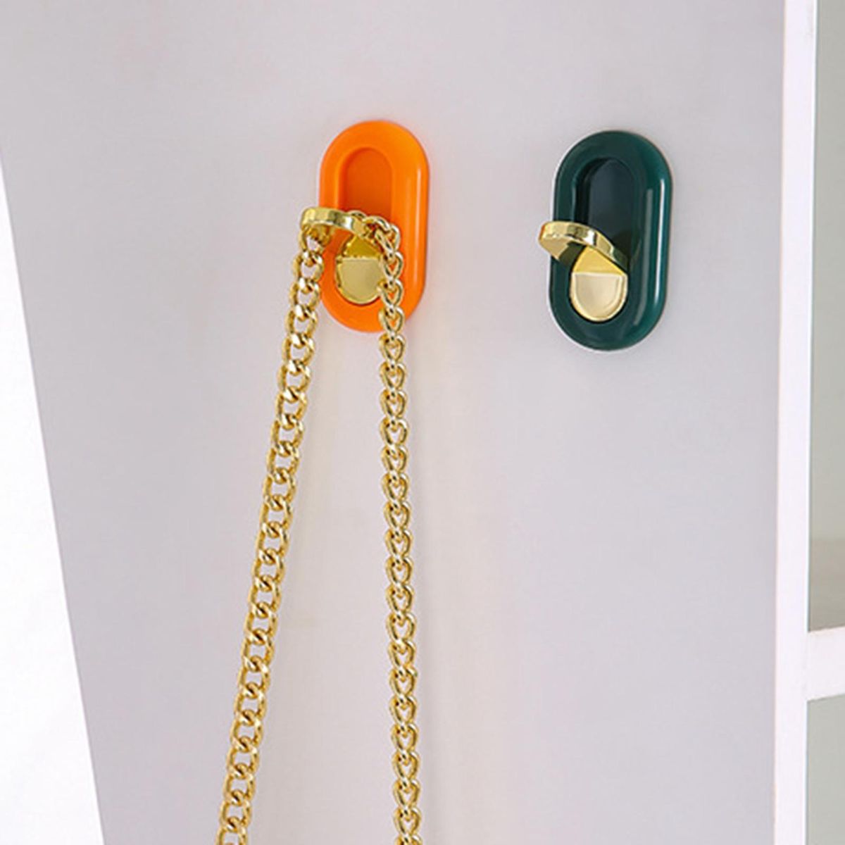 3Pcs Wall Hook Traceless Mounting Hallway Hat Scarf Keychain Hanging Hook Mix Color
