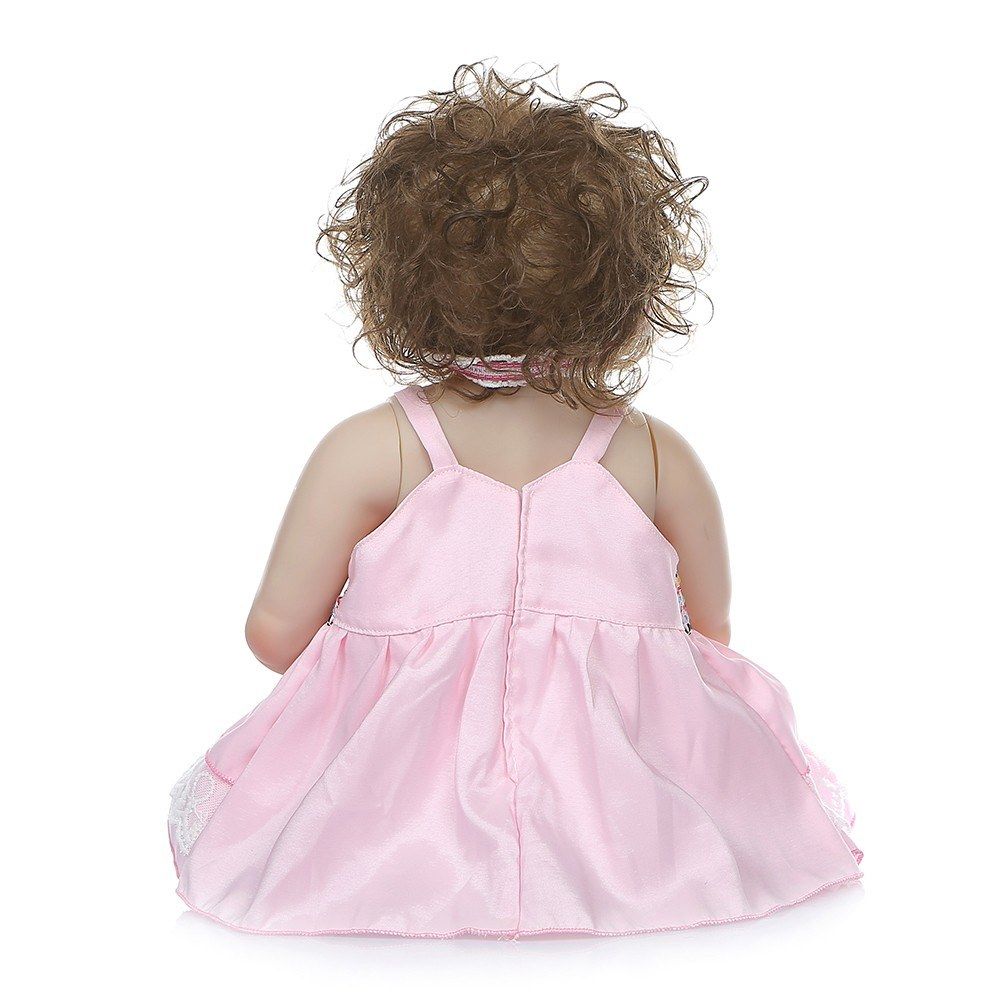 Decdeal Reborn Baby Doll Silicone Full Body 22 Inch Lifelike