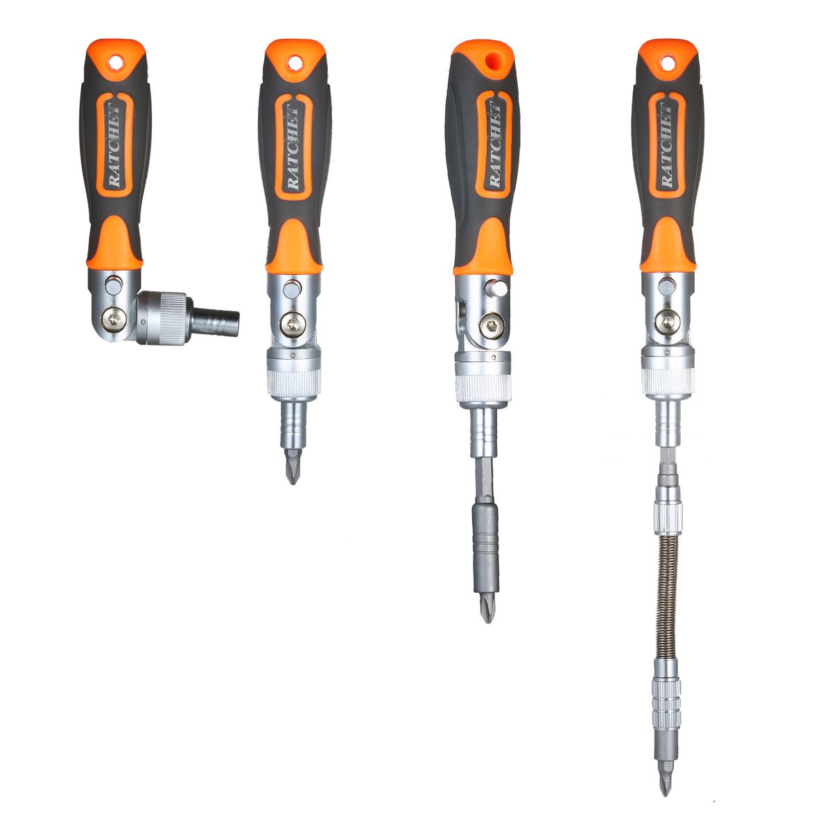 38pc Precision Ratchet Screwdriver Bit Set Magnetic