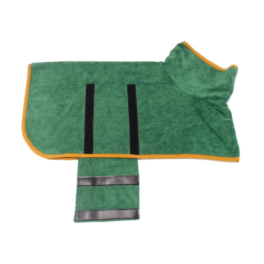 Dog Bathrobe Towel Dog Drying Coat Microfiber Fast Drying