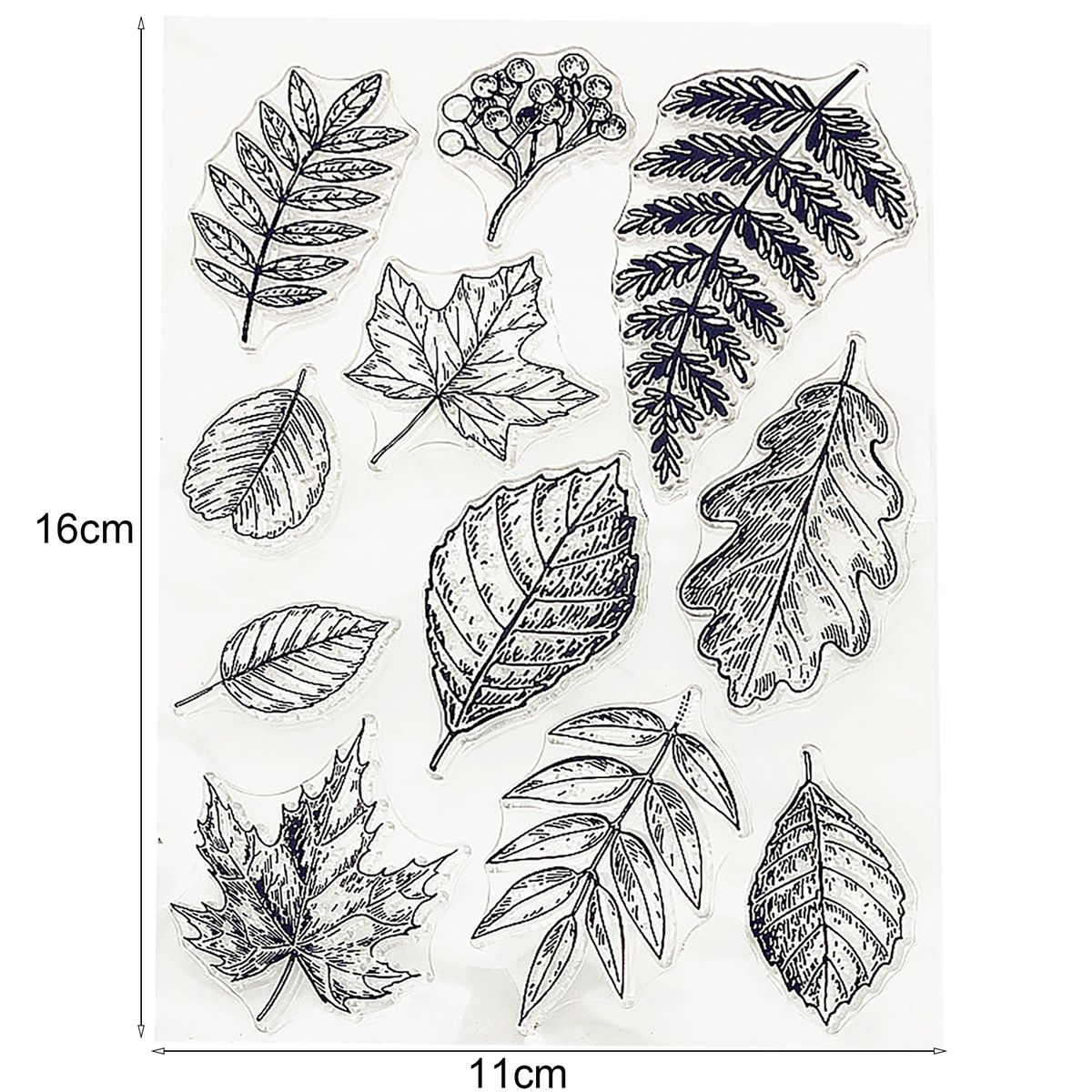 DIY Stamp Multi Leaves Shape Clear Painting Stamp Clear