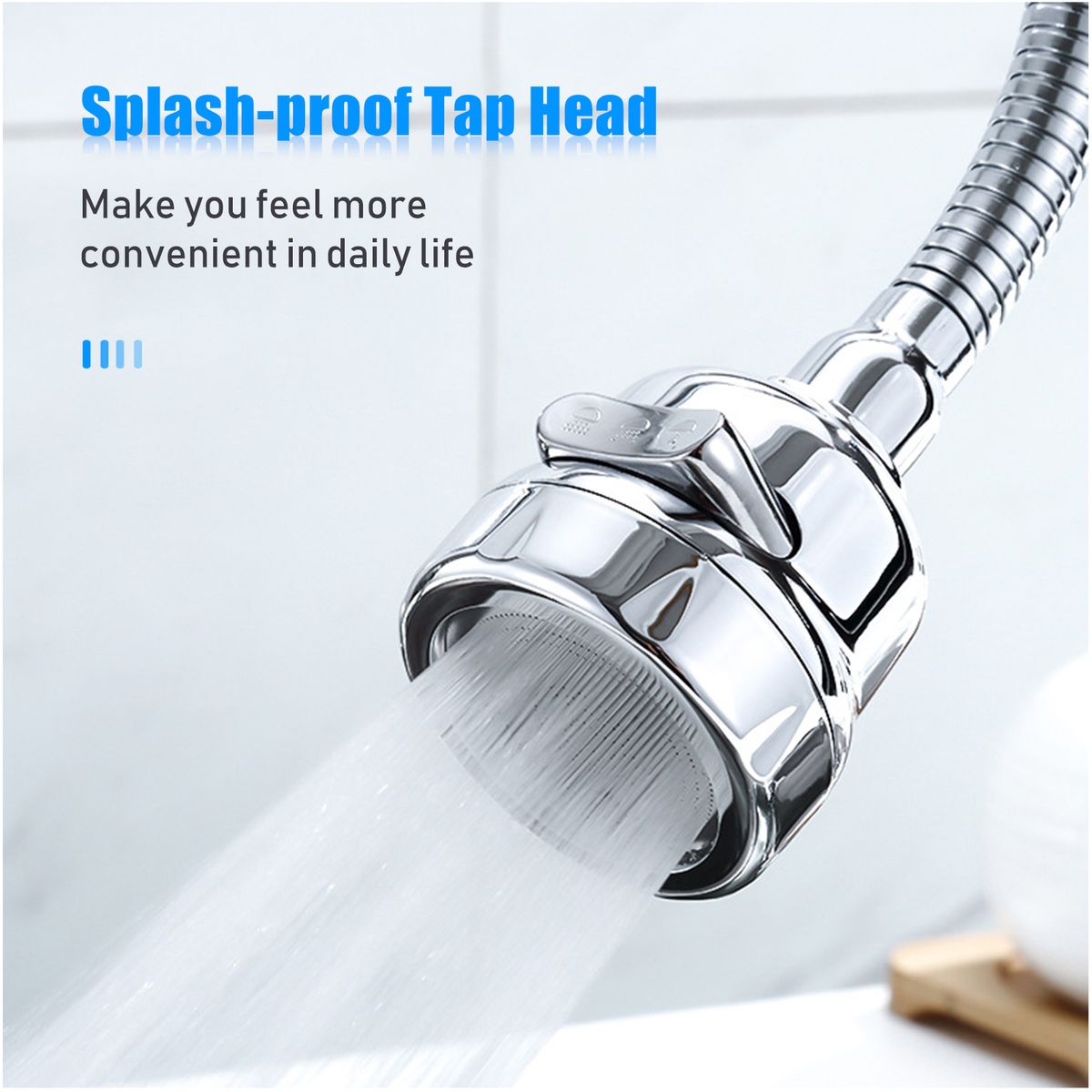 360° Rotatable Tap Head Faucet Extender Splash-Proof