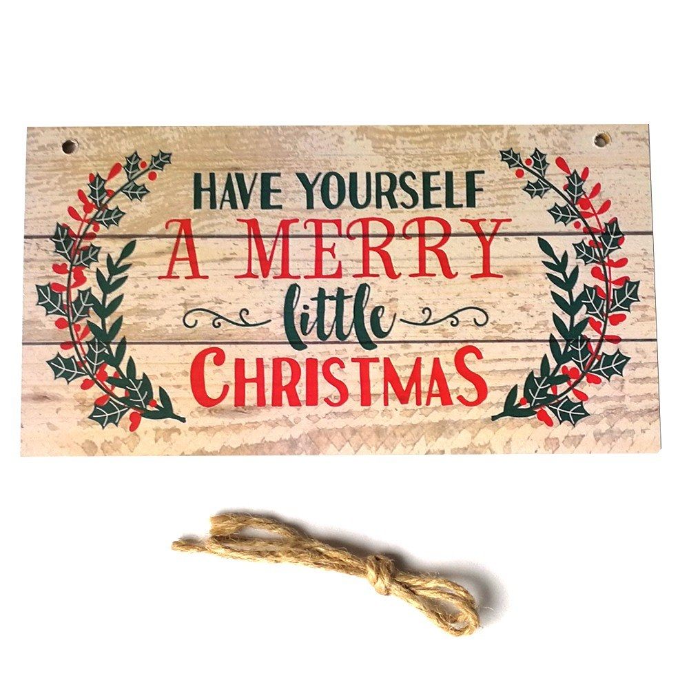 Have Yourself A Merry Little Christmas Wood Plank Design