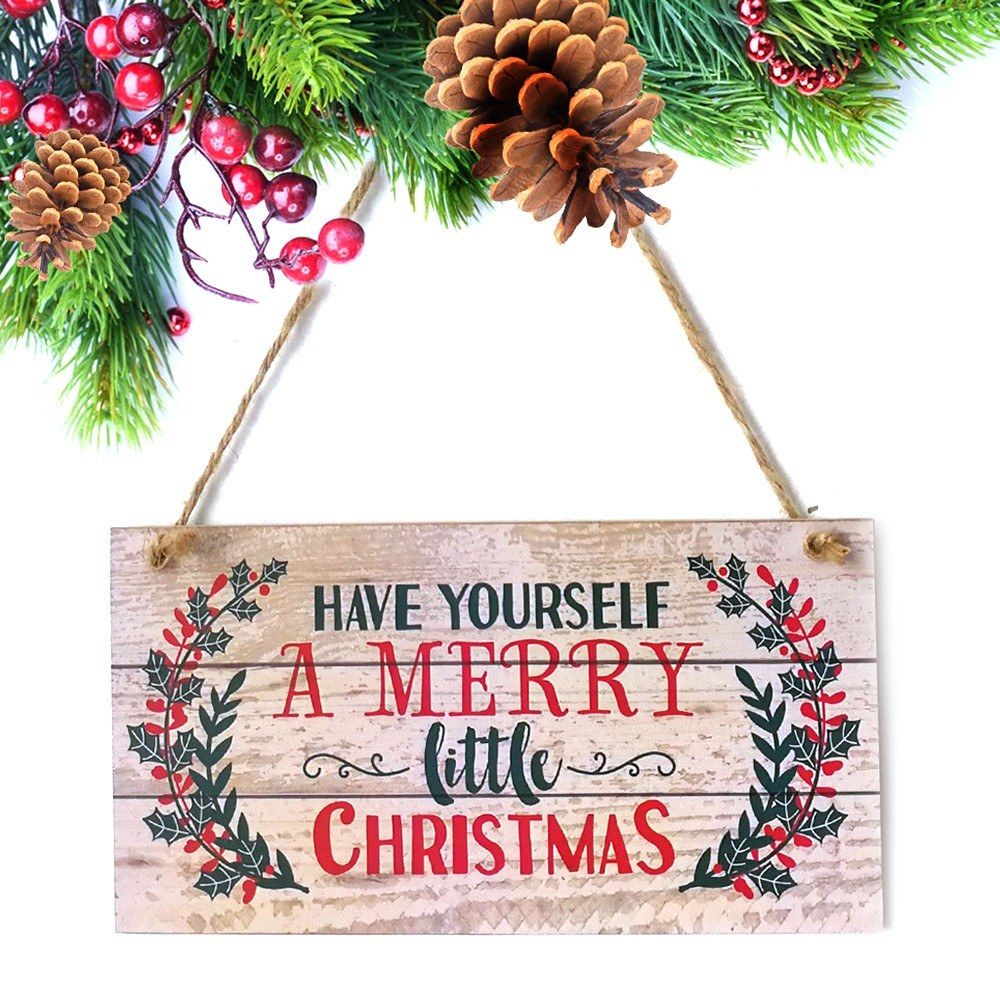 Have Yourself A Merry Little Christmas Wood Plank Design