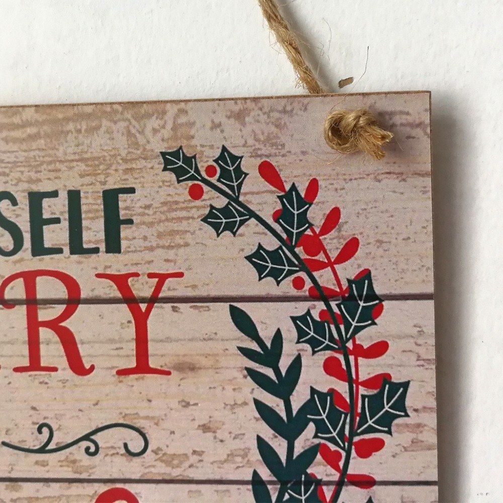 Have Yourself A Merry Little Christmas Wood Plank Design