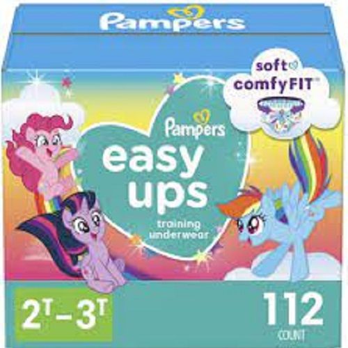 Easy Ups Training Pants Girls, 2T-3T (Size 4), 112 Count