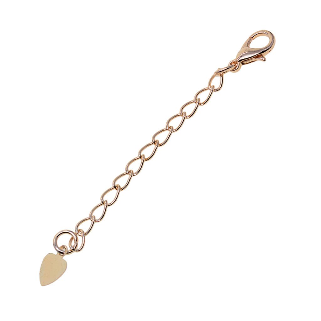 20 Sets Necklace Bracelet Chain Extenders With Lobster Light Gold
