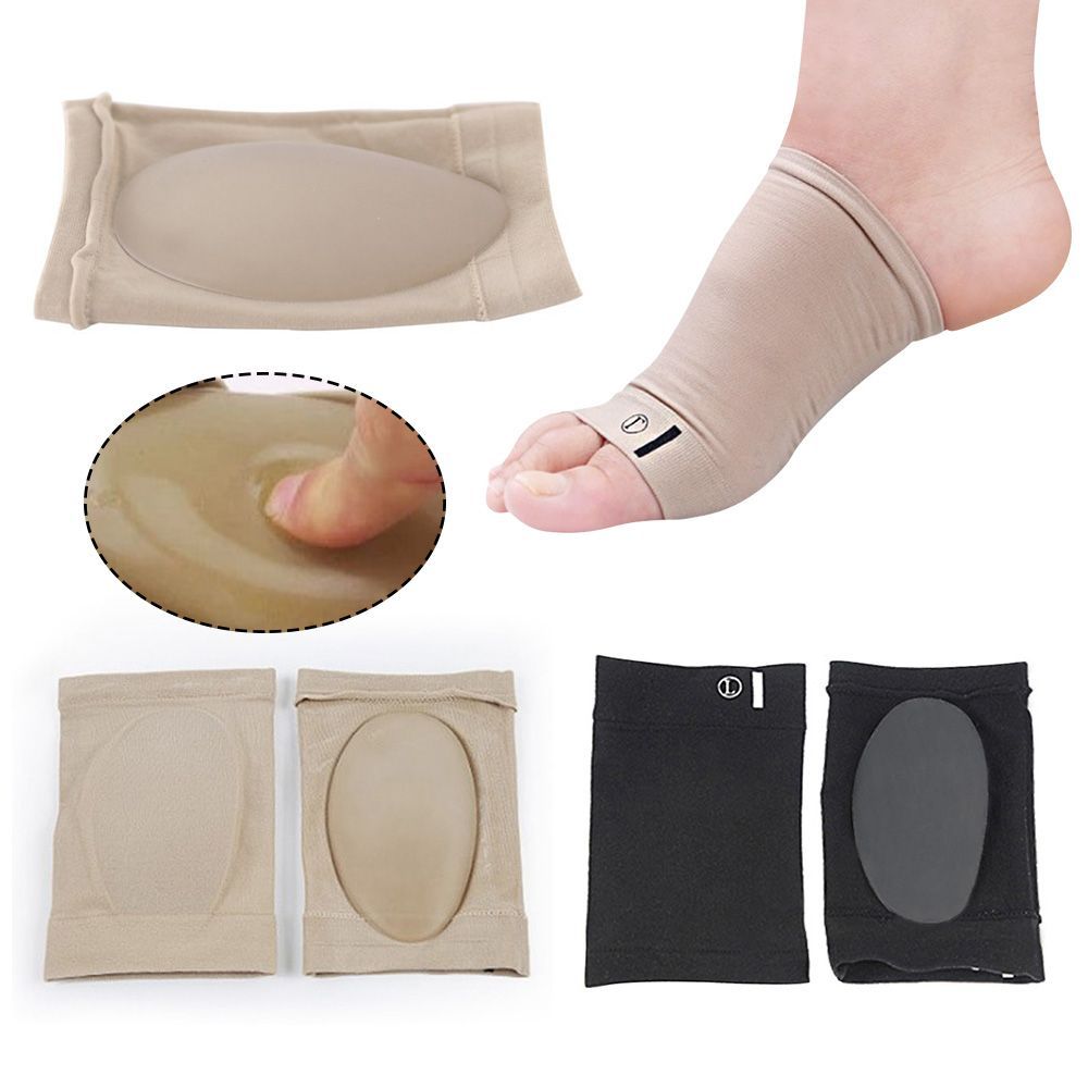 Fasciitis Orthopedic Flat Feet Orthotic Pad Foot Arch Support Corrector Plantar Insole Black